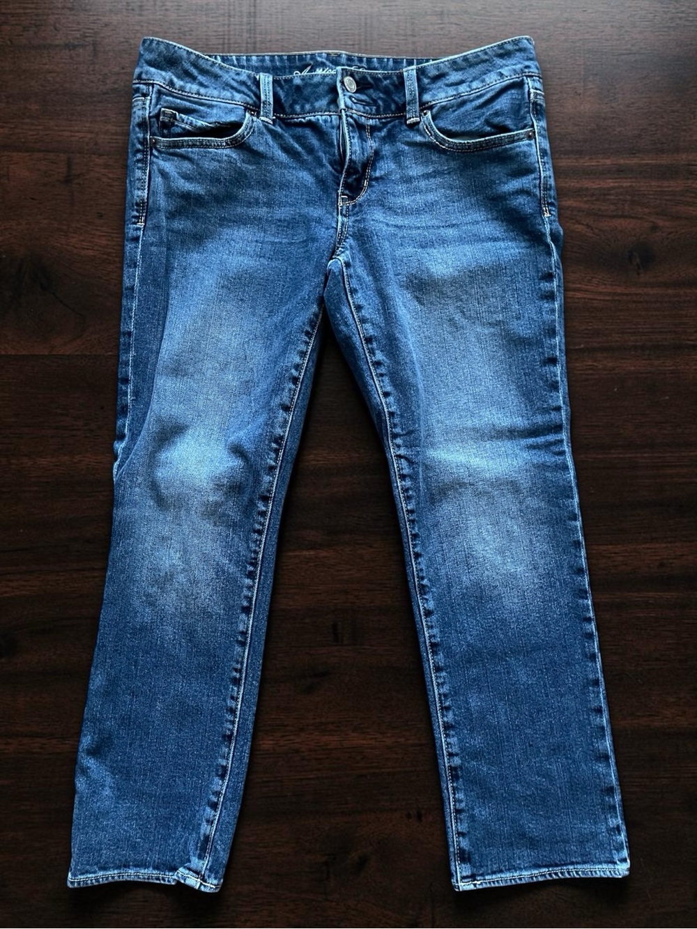 American Eagle Outfitters Women’s “Artist” Cropped Blue Jeans Size 10
